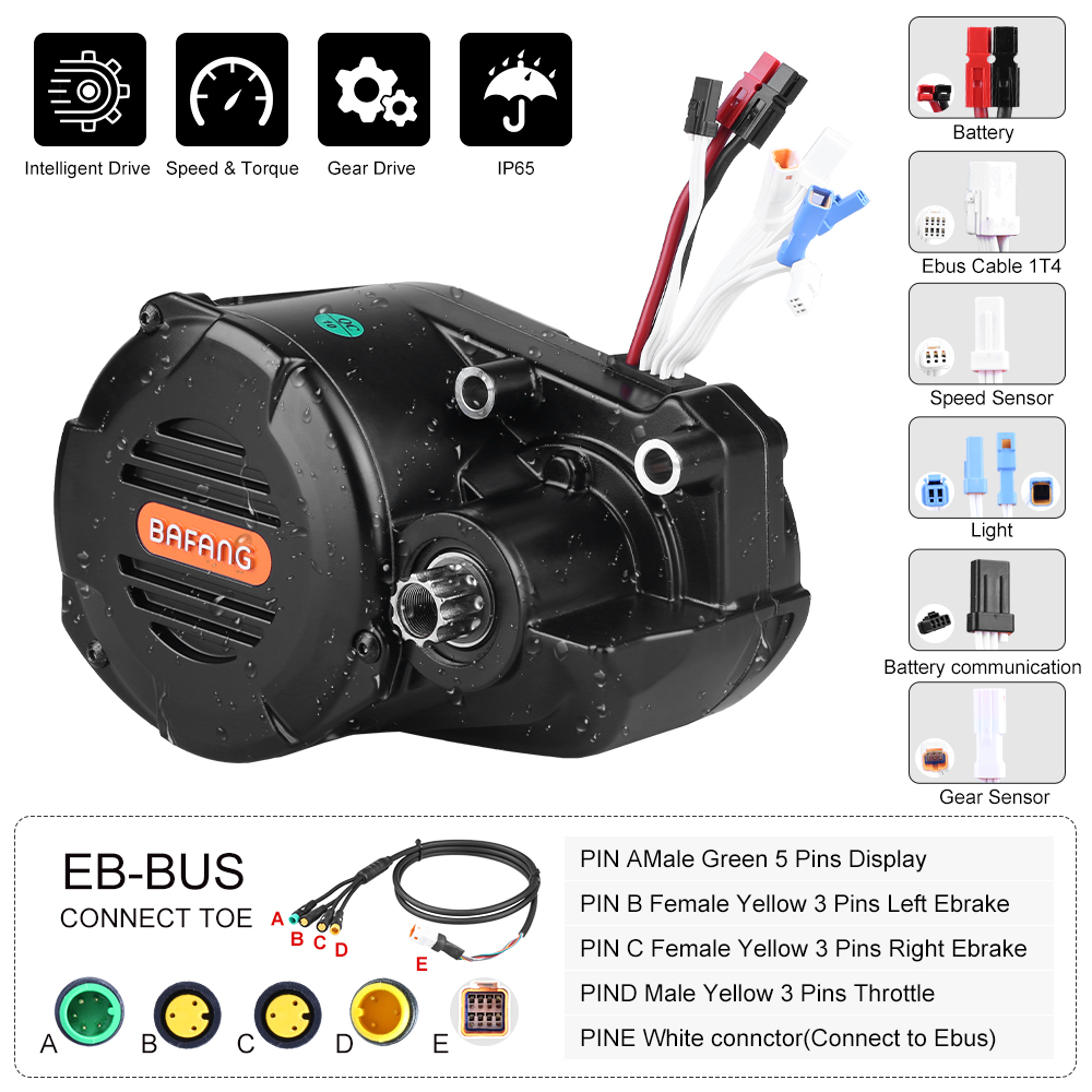 risunmotor M620 G510 48V 52V 1 - Mid Drive Conversion Kit 1000W 评论和价格